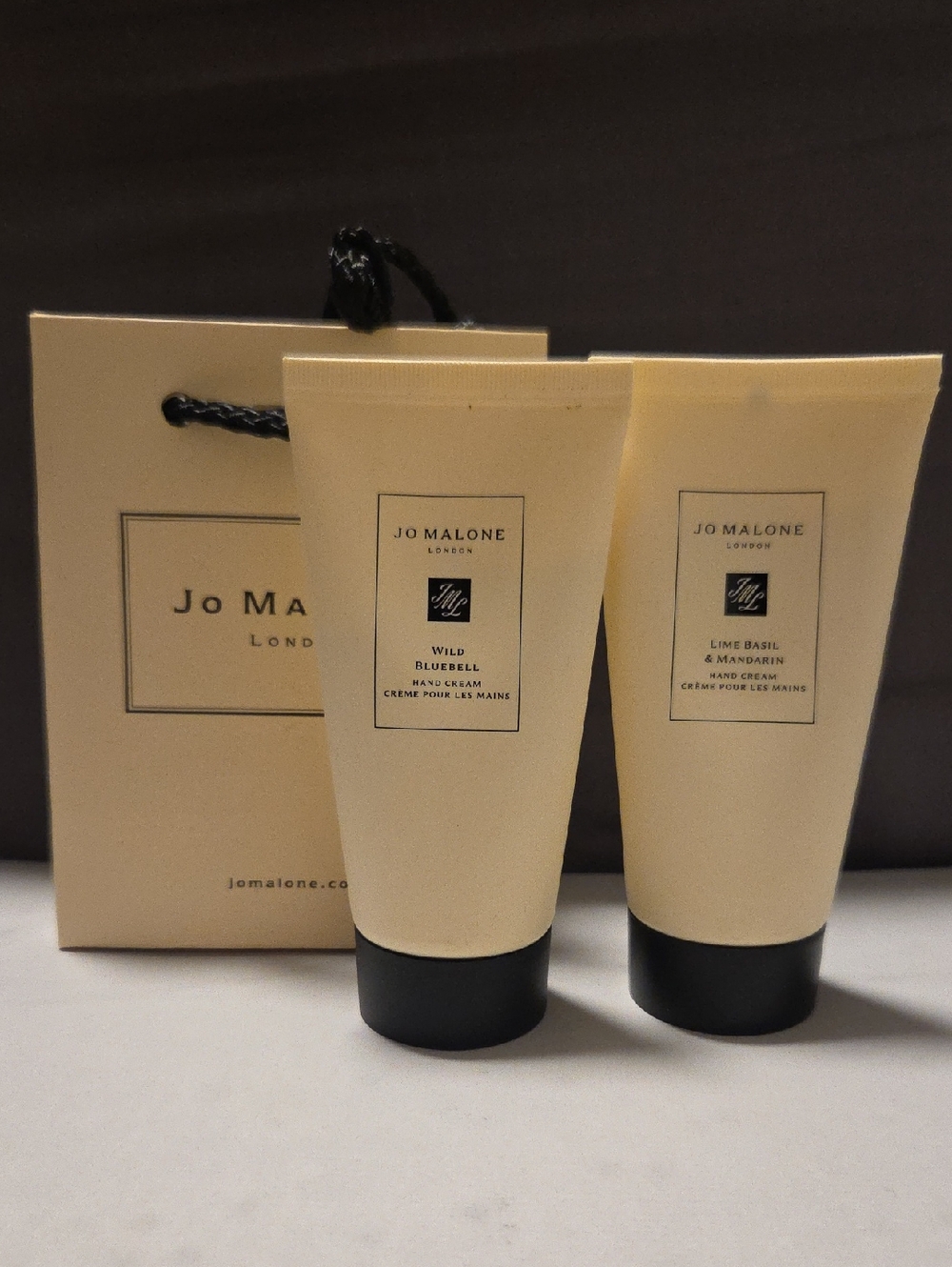 Jo Malone Lime Basil & Mandrain Wild Bluebell Hand Cream Set